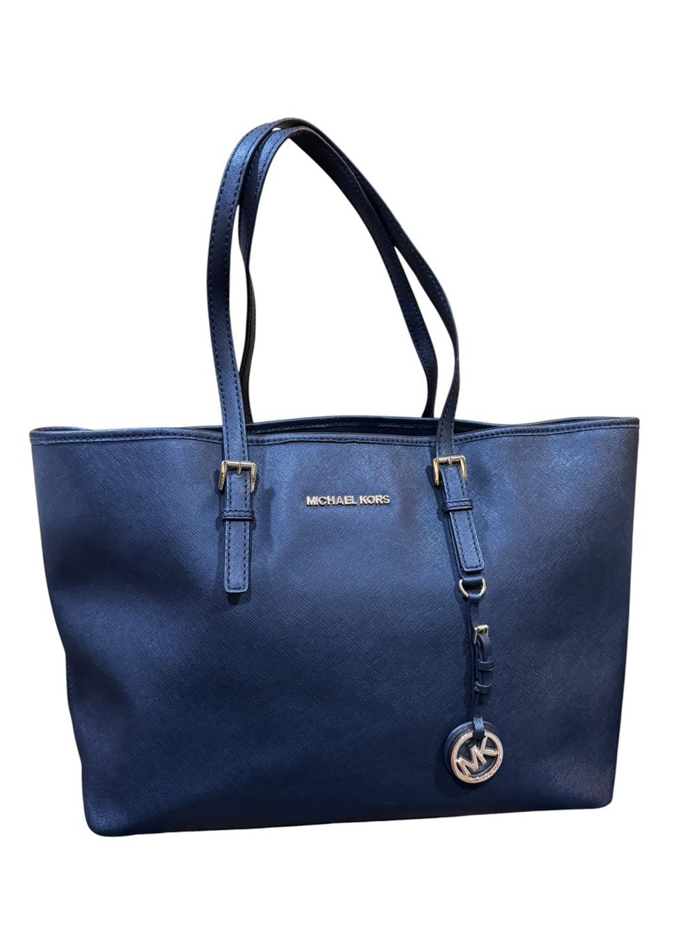 Michael Kors Black Saffiano Tote with Gold Hardware